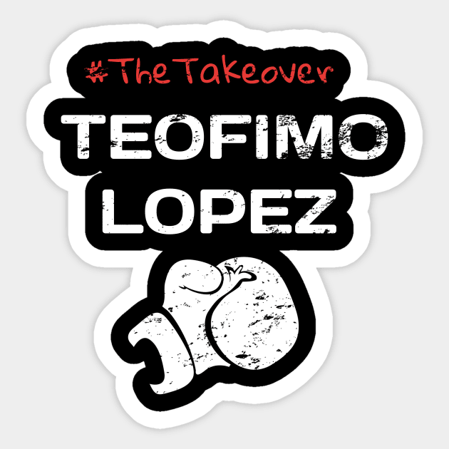 Teofimo Lopez The Takeover Sticker by Yasna